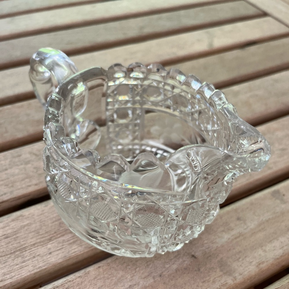 Vintage Crystal Creamer